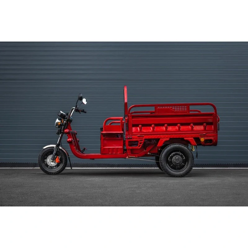 Elektrická nákladní tříkolka Leramotors Cargo G1 1000W - Tuk Tuk Červená