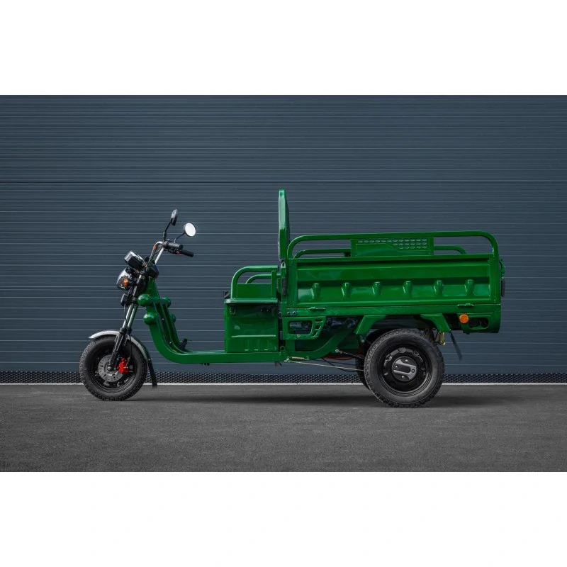 Elektrická nákladní tříkolka Leramotors Cargo G1 1000W - Tuk Tuk Zelená