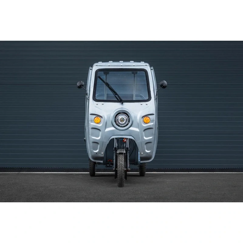 Elektrická nákladní tříkolka s kabinou Leramotors Cargo G1 1000W - Tuk Tuk Šedá