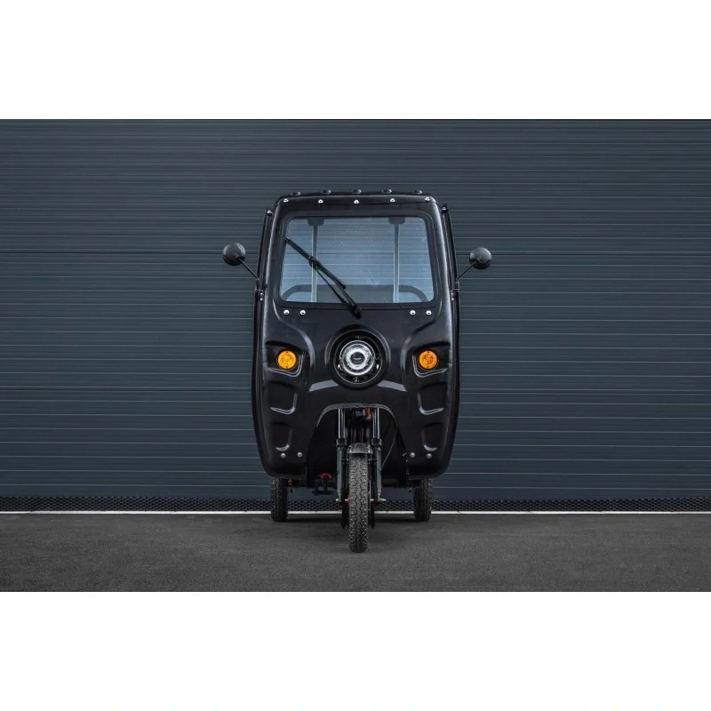 Elektrická nákladní tříkolka s kabinou Leramotors Cargo G1 1000W - Tuk Tuk Černá